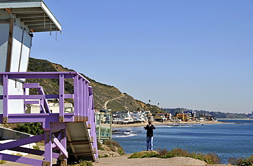 The town of Malibu at the Pacific rim, California, USA, America