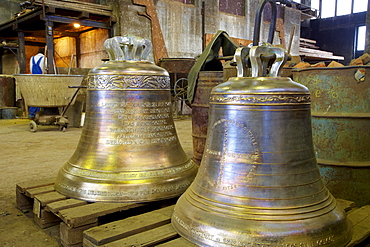 Eifeler Glockengiesserei at Brockscheid, Bell foundry, Brockscheid, Eifel, Rhineland-Palatinate, Germany, Europe