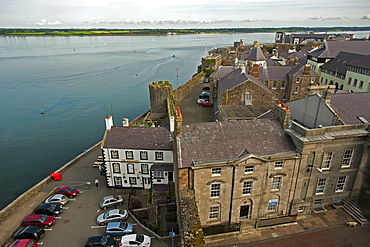 View from Caernarfon Castle, Caernarfon, Wales, UK