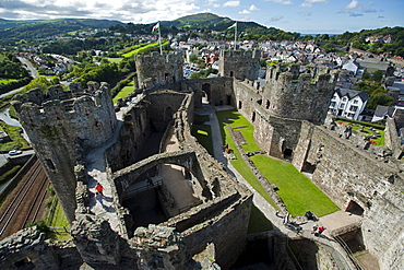 Conwy Castle in Conwy, Wales, UK