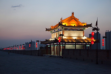 City wall of Xi'an, Shaanxi Province, People's Republic of China