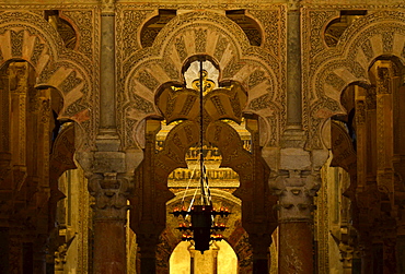 Interior view of the cathdral La Mezquita, Cordoba, Andalusia, Spain, Europe