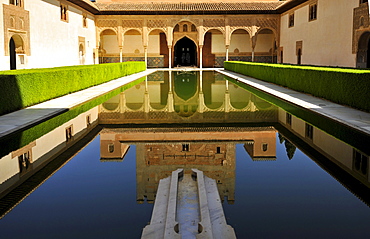 Detail of the fortress complex Alhambra, Granada, Andalusia, Spain, Europe