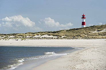 List-Ost lighthouse, Ellenbogen, List, Sylt, Schleswig-Holstein, Germany