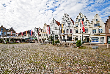 Historical houses at Friedrichstadt, Schleswig Holstein, Germany, Europe