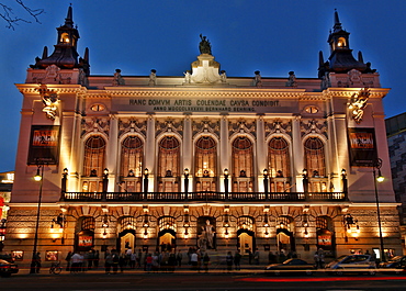 Theatre des Westens at night, Kant Street, Charlottenburg, Berlin, Germany