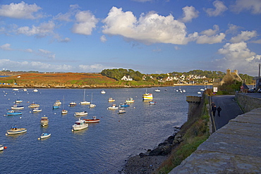 Le Conquet harbour, Finistere, Bretagne, France, Europe