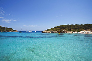 Cala Mondrago, Cala S Amarador, bay, Parc Natural de Mondrago, natural preserve, Mallorca, Balearic Islands, Spain, Europe