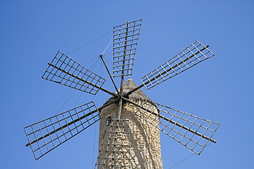 Windmill at Moli d'eu Pau Sineu Restaurant, Sineu, Mallorca, Balearic Islands, Spain