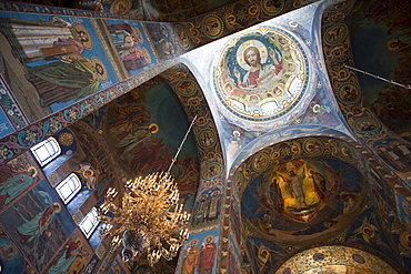 Interior of Church of the Savior on Spilled Blood (Church of the Resurrection), St. Petersburg, Russia