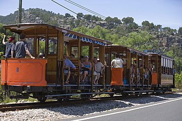 Soller Tram, Near Port de Soller, Mallorca, Balearic Islands, Spain