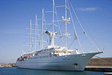 Cruiseship Wind Surf in Port of Palma, Mallorca, Balearic Islands, Spain