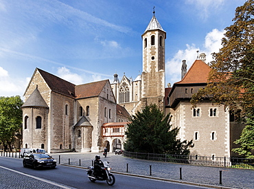 Castle Dankwarderode, Cathedral of St Blasii, Cathedral Square, Braunschweig, Lower Saxony, Germany