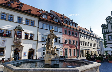 Market Fountain, market, Weimar, Thuringia, Germany