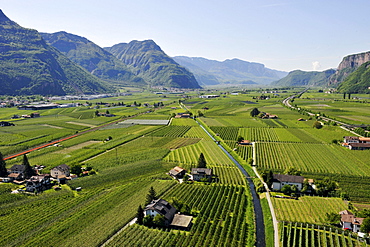 Aerial view of Leifers, Alto Adige, South Tyrol, Italy