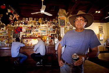 Fred Brophy, showman, pub of Birdsville, Queensland, Australia