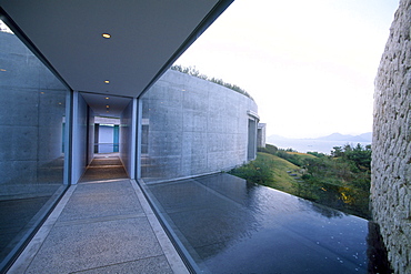 Exterior view of the Benesse House, Naoshima Contemp. Art Museum Japan, Museum of Contemporary Art, Naoshima, Japan