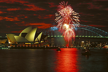 Sydney Opera House and Harbour Bridge, Sydney, NSW, Australia