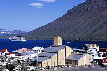 Isafjardarkirke Church, MS Europa, Ã•safjoerdur, Isafj'rdur, Ã•safjardarbar, Iceland