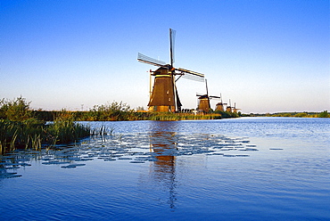 Windmills in a row, Kinderdijk, Netherlands
