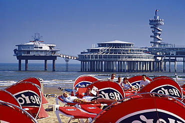 Beach and pier, Scheveningen, Netherlands