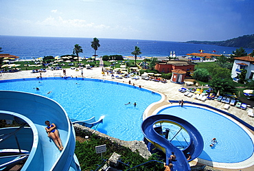 Open air swimming pool, Hotel Marco Polo, Camyuva, Kemer, Turkish Riviera, Turkey