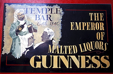 Close up of a sign at a pub, Ireland, Europe