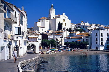 Parroquial Santa Maria Costa Brava, Parroquial Santa Maria in Cadaques, Costa Brava, Catalonia, Spain