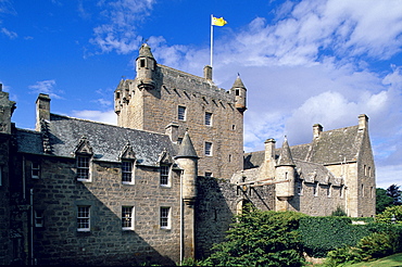 Cawdor castle in the sunlight, Nairn, Highlands, Scotland, Great Britain, Europe