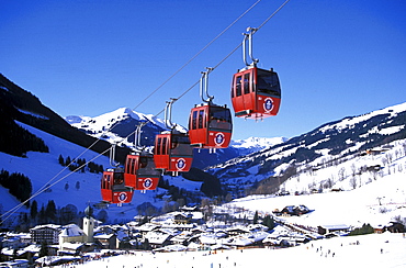 Kohlmais Aerial Cableway, Saalbach, Salzburger Land, Austria