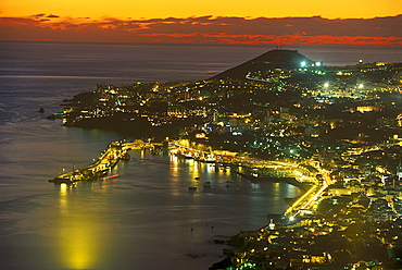 Funchal at night, Panorama, Madeira, Portugal