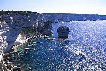 Falaises, cliffs near Bonifacio, Bonifacio Corsica, France