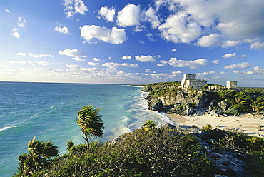 Maya walled city, Tulum, Quintana Roo, Halbinsel Yucatan, Mexico