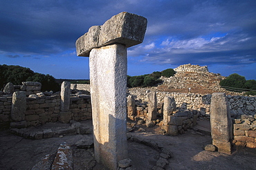 Prehistoric structure, Torralba d' en Salort, archaelogical site, Minorca, Spain