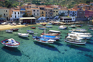 Harbour city, Boats, Giglio Porto, Isola del Giglio, Tuscany, Italy