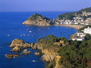 Coastal landscape at Tossa de Mar, Costa Brava, Provinz Girona, Catalonia, Spain