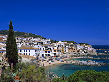 Beach at Calella de Palafrugell, Costa Brava, Prov. Girona, Catalonia, Spain