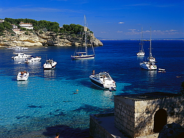 Bay, Cala Portais Vells, Costa de CalviÂ·, Mallorca, Spain