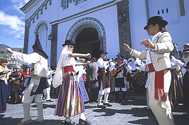 Volk dances, Almond blossom holiday, Tejeda, Gran Canaria, Canary islands, Spain