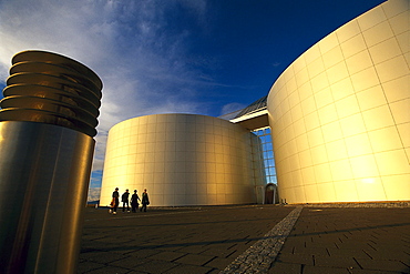 Hot water storage tanks, Perlan, Reykjavik, Island