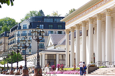 Kurhaus Baden-Baden in the sunlight, Baden-Baden, Baden-Wuerttemberg, Germany, Europe