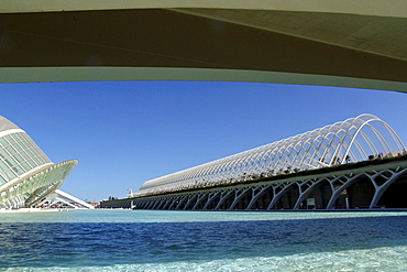 Modern buildings in the City of Arts and Sciences, Valencia, Spain, Europe