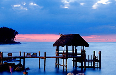 Beach of Bahamas in the evening, Nassau, New, Providence