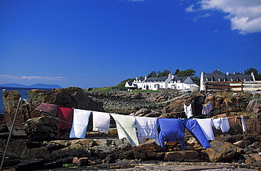 Clothesline, Gairloch, Highlands, Scotland, United Kingdom