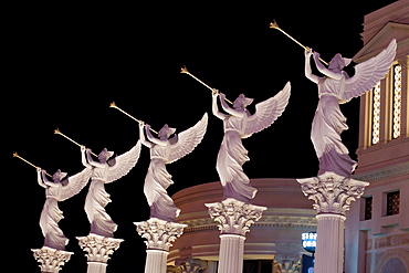 Angels in front of Caesars Palace Hotel and Casino in Las Vegas, Las Vegas, Nevada, USA