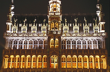 Hotel de Ville de Bruxelles, Stadthuis, Grote markt, architector Jacob van Tienen, town hall, Brussels, Belgium