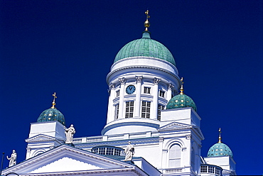 Dome of the Helsinki Cathedral, Helsingin tuomiokirkko, Senate Square, Helsinki, Finland