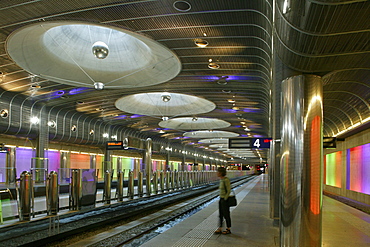 Interior design, Subway Station Britomart, central Auckland, architects Mario Madayag and Jasmax, Auckland, North Island, New Zealand