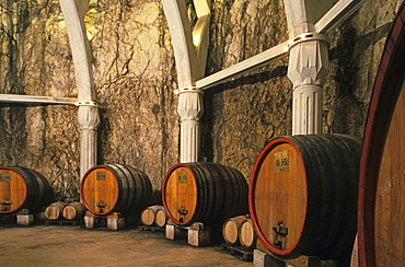 cellars of Chateau Romanin, Saint RÃˆmy de Provence, France