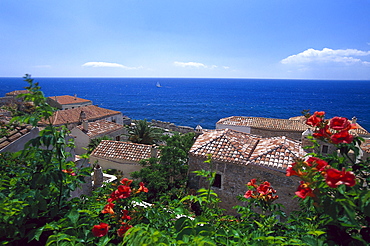 Ocean view from Monemvasia, Peloponnese, Greece